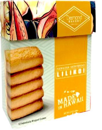 Diamond Bakery Lilikoi Hawaiian Shortbread Cookies - Alii Snack Company