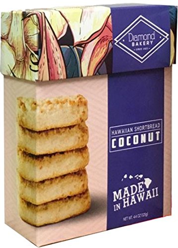 Diamond Bakery Coconut Hawaiian Shortbread Cookies, 4.4 ounce - Alii Snack Company